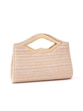 PU Leather Clutch Purse with Detachable Chain - Formal Evening Bag